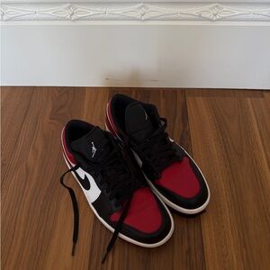 Air Jordan Black and Red Sneakers